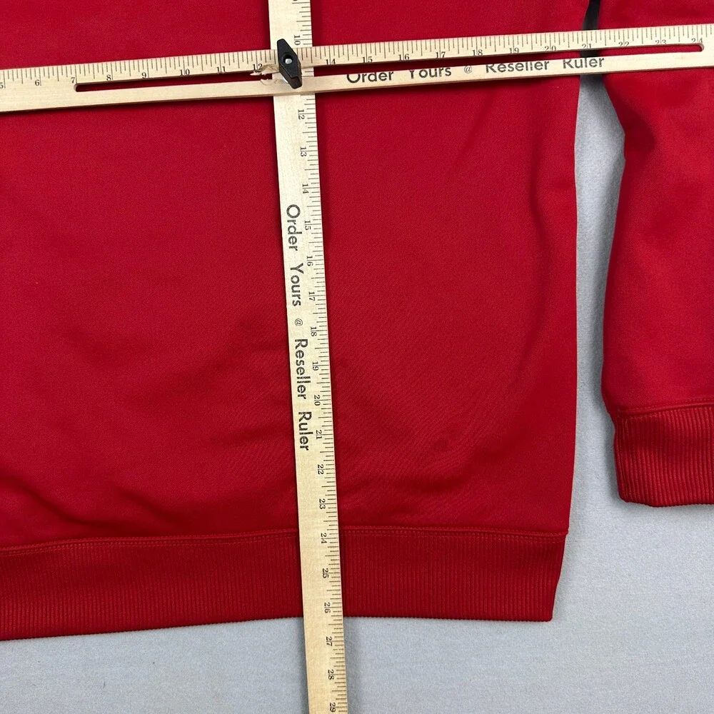 NC State Wolfpack Hoodie Men Medium Red Adidas NCAA Swimming Diving Sweatshirt M